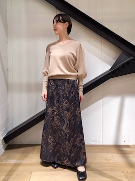 「B2nd」｜「アイテム（バレエシューズ）」を使った、T.yukikoさん（レディース・156cm）の春コーディネート
