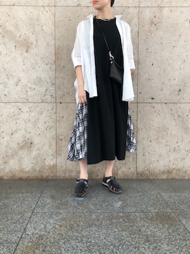 「BACKLASH（バックラッシュ）のアイテム（バッグ）」を使った、T.yukikoさん（レディース・156cm）の春コーディネート