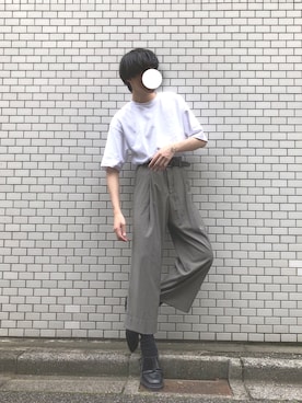 「Dr. Martens（ドクターマーチン）のアイテム（スリッポン）」を使った、ひでさん（メンズ・182cm）の夏コーディネート