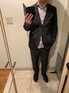 小川 泰弘さん（メンズ・172cm）の冬コーディネート