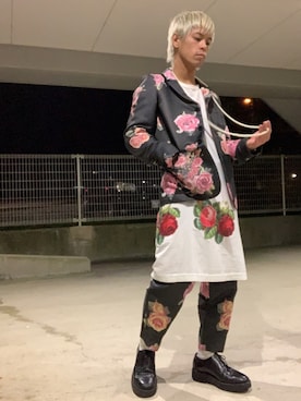 「薔薇」｜「アイテム（ジャケット/アウター）」を使った、ぐっちさん（メンズ・165cm）の秋コーディネート
