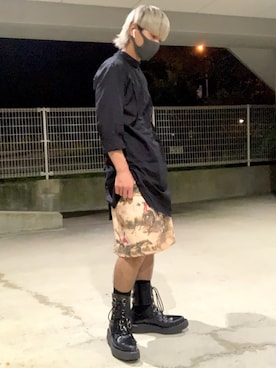 「ジョージコックス」｜「アイテム（ブーツ）」を使った、ぐっちさん（メンズ・165cm）の秋コーディネート