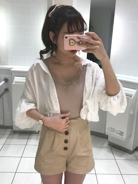 AMI NAKAGAWAさん（レディース・157cm）の夏コーディネート