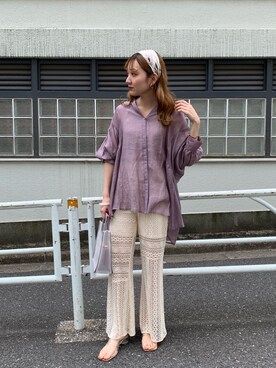 「Chico（チコ）のアイテム（財布/小物）」を使った、AMI NAKAGAWAさん（レディース・158cm）の春コーディネート