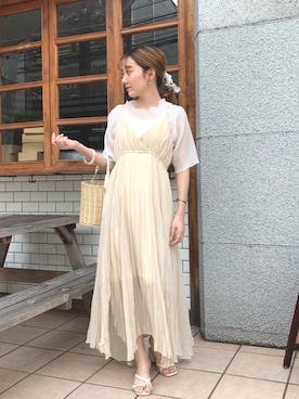 「Chico（チコ）のアイテム（財布/小物）」を使った、AMI NAKAGAWAさん（レディース・158cm）の春コーディネート