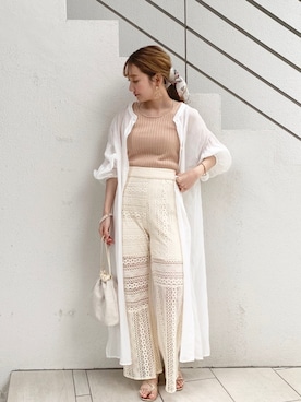「Chico（チコ）のアイテム（財布/小物）」を使った、AMI NAKAGAWAさん（レディース・158cm）の春コーディネート