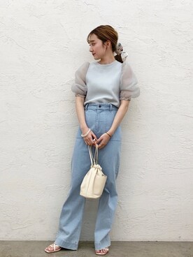 「Chico（チコ）のアイテム（財布/小物）」を使った、AMI NAKAGAWAさん（レディース・158cm）の春コーディネート