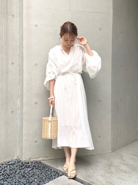 AMI NAKAGAWAさん（レディース・158cm）の夏コーディネート