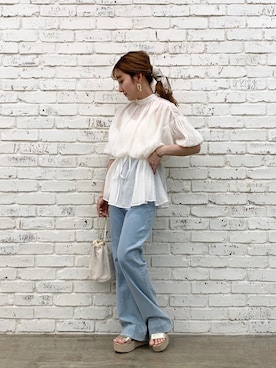 「Chico（チコ）のアイテム（財布/小物）」を使った、AMI NAKAGAWAさん（レディース・158cm）の夏コーディネート