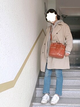 「gray」｜「アイテム（ジャケット/アウター）」を使った、MNNVOさん（レディース・157cm）の春コーディネート