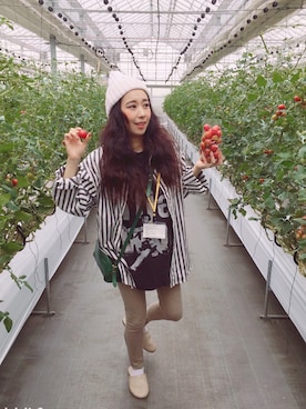 「Ungrid（アングリッド）のアイテム（レギンス/スパッツ）」を使った、kanaさん（レディース・155cm）の夏コーディネート