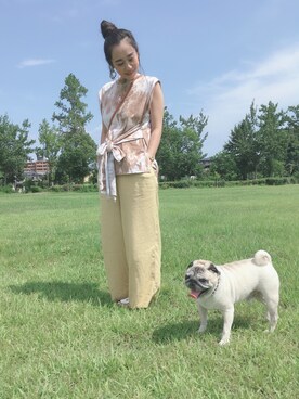 kanaさん（レディース・155cm）の夏コーディネート