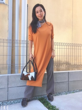 「アイテム（スリッポン）」を使った、kanaさん（レディース・155cm・20代）の秋コーディネート