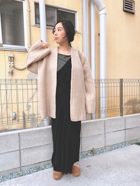 「アイテム（スリッポン）」を使った、kanaさん（レディース・156cm・20代）の冬コーディネート