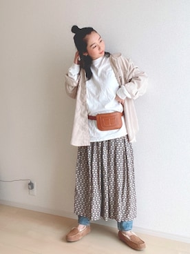 「アイテム（スリッポン）」を使った、kanaさん（レディース・156cm・20代）の春コーディネート