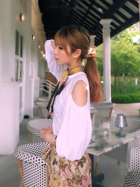 「I.Tのアイテム」を使った、luqianhengさん（レディース・165cm）の春コーディネート