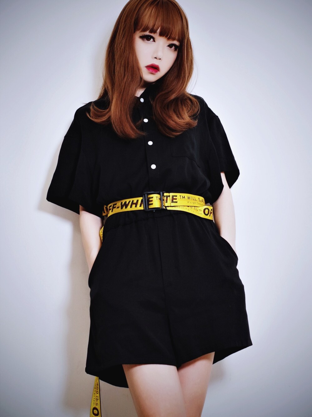 「SLYのアイテム（つなぎ/オールインワン、ブラック系）」を使った、takanootohimeさん（レディース・270cm）の夏コーディネートの1枚目の写真