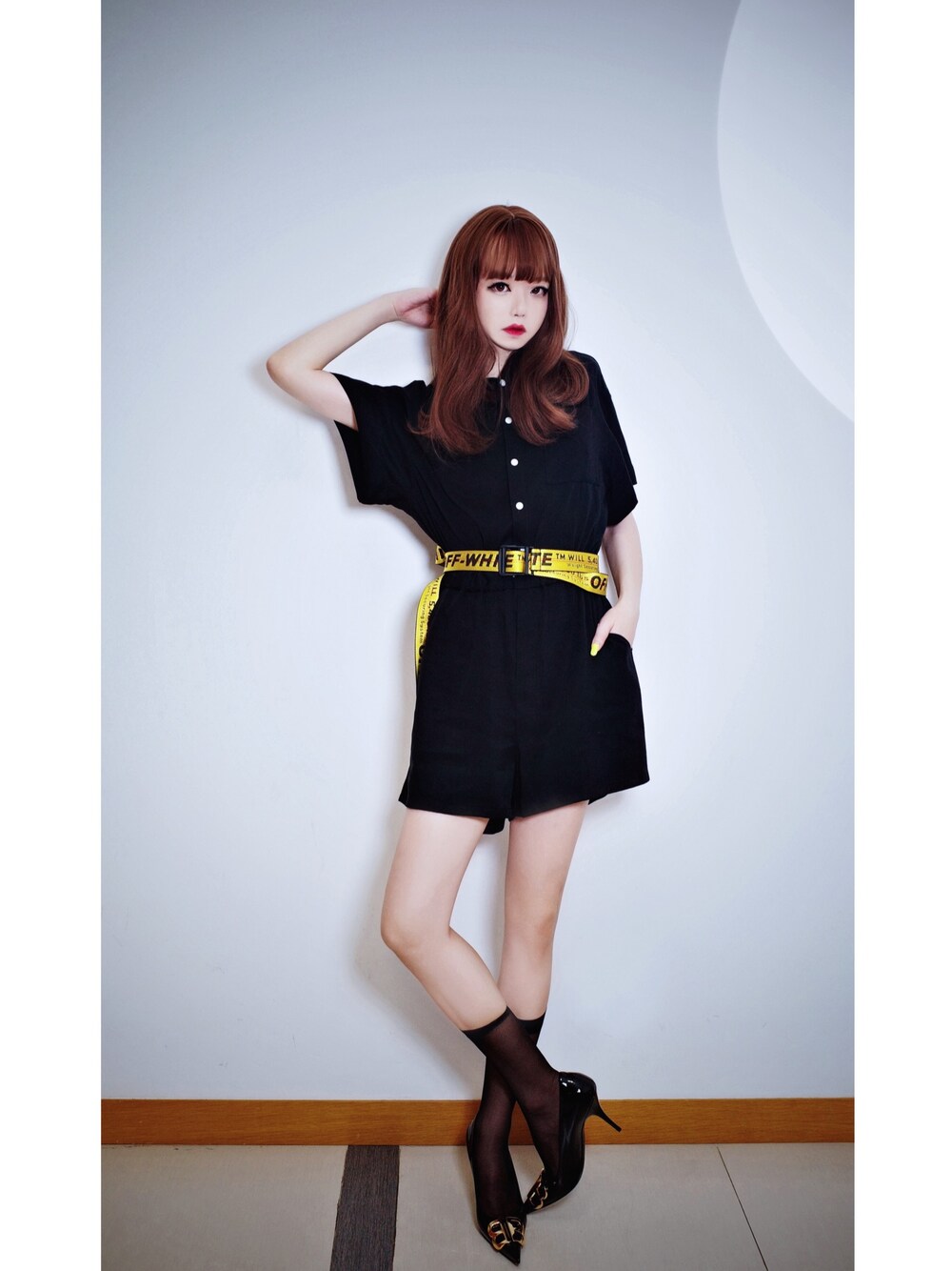 「BALENCIAGAのアイテム（パンプス、ブラック系）」を使った、takanootohimeさん（レディース・270cm）の夏コーディネートの1枚目の写真