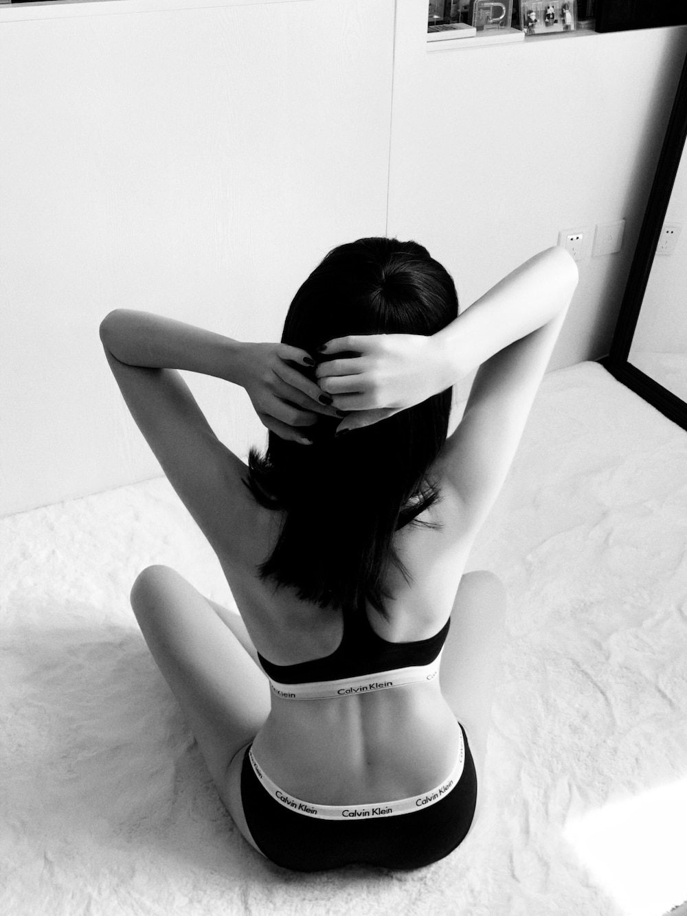 「Calvin KleinのCalvinKlein/カルバンクライン　ショーツ（ショーツ、ブラック系）」を使った、takanootohimeさん（レディース・270cm）の春コーディネートの1枚目の写真