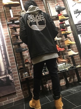 「ロングパーカー」｜KOUさん（メンズ・168cm）の冬コーディネート