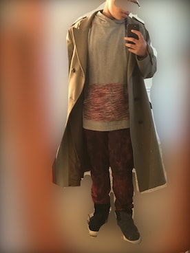 「ALDO（アルド）のアイテム（スニーカー）」を使った、Mattさん（メンズ・175cm）の春コーディネート