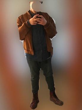 「GAP（ギャップ）のアイテム（MA-1）」を使った、Mattさん（メンズ・175cm）の春コーディネート