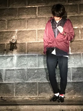 「チャイハネ（チャイハネ）のアイテム（リング）」を使った、諸葛亮さん（メンズ・180cm）の秋コーディネート