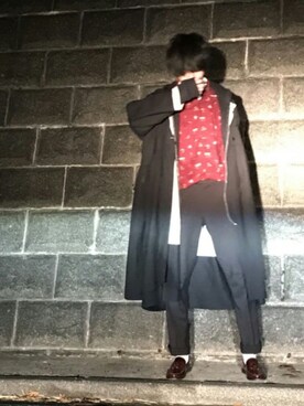 「Vient Americano（ヴィエントアメリカーノ）のアイテム」を使った、諸葛亮さん（メンズ・180cm）の冬コーディネート