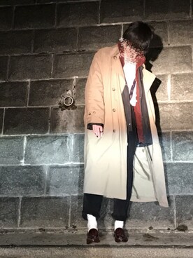 「Vient Americano（ヴィエントアメリカーノ）のアイテム」を使った、諸葛亮さん（メンズ・180cm）の冬コーディネート