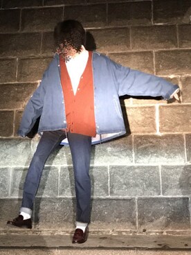 「Vient Americano（ヴィエントアメリカーノ）のアイテム」を使った、諸葛亮さん（メンズ・180cm）の春コーディネート