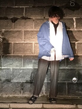「UNIQLO（ユニクロ）の50色ソックス（消臭機能付き）（ソックス/靴下）」を使った、諸葛亮さん（メンズ・180cm）の春コーディネート
