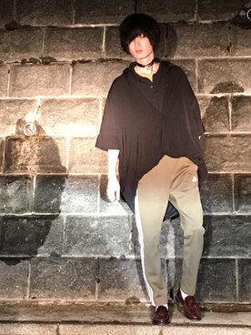 「Vient Americano（ヴィエントアメリカーノ）のアイテム」を使った、諸葛亮さん（メンズ・180cm）の春コーディネート