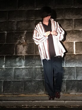 「Vient Americano（ヴィエントアメリカーノ）のアイテム」を使った、諸葛亮さん（メンズ・180cm）の春コーディネート