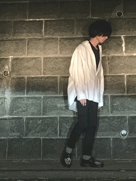「UNIQLO（ユニクロ）の50色ソックス（消臭機能付き）（ソックス/靴下）」を使った、諸葛亮さん（メンズ・180cm）の春コーディネート