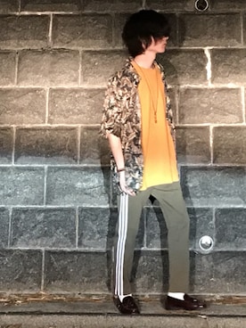 「Vient Americano（ヴィエントアメリカーノ）のアイテム」を使った、諸葛亮さん（メンズ・180cm）の夏コーディネート