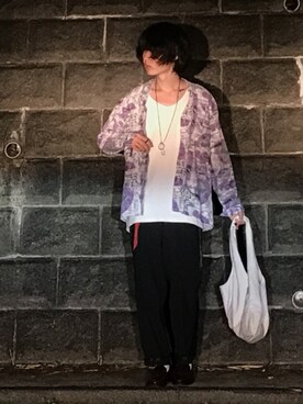 「Vient Americano（ヴィエントアメリカーノ）のアイテム」を使った、諸葛亮さん（メンズ・180cm）の夏コーディネート