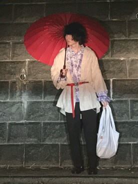 「Vient Americano（ヴィエントアメリカーノ）のアイテム」を使った、諸葛亮さん（メンズ・180cm）の夏コーディネート