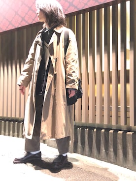 「BATTLE LAKE（バトルレイク）のアイテム」を使った、諸葛亮さん（メンズ・180cm）の冬コーディネート