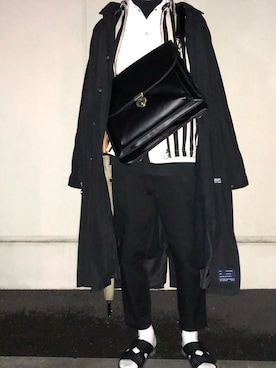 「CHAPS（チャップス）のアイテム（ジャケット/アウター）」を使った、諸葛亮さん（メンズ・180cm）の春コーディネート