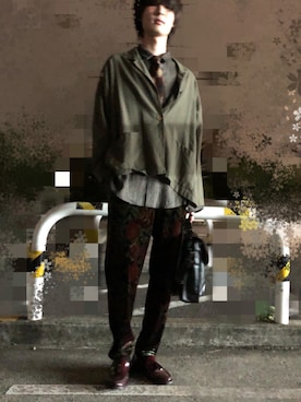 「Vient Americano（ヴィエントアメリカーノ）のアイテム」を使った、諸葛亮さん（メンズ・180cm）の秋コーディネート