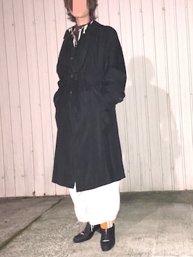 「SHAREEF（シャリーフ）のアイテム（ブーツ）」を使った、諸葛亮さん（メンズ・179cm）の冬コーディネート