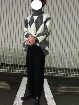 「SHAREEF（シャリーフ）のアイテム（ブーツ）」を使った、諸葛亮さん（メンズ・179cm）の冬コーディネート