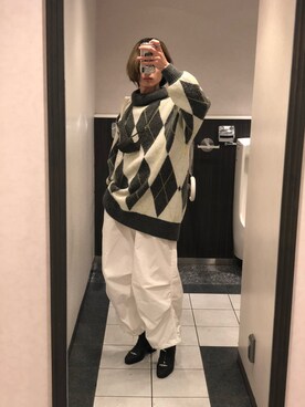 「SHAREEF（シャリーフ）のアイテム（ブーツ）」を使った、諸葛亮さん（メンズ・179cm）の秋コーディネート