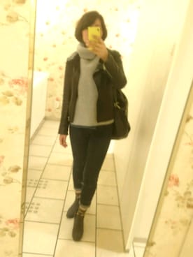 「KariAng（カリアング）のアイテム」を使った、なぽさん（レディース・168cm）の冬コーディネート