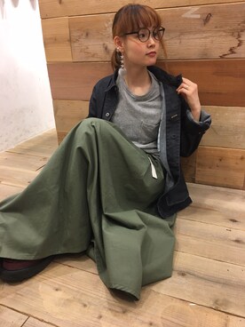 「Born（ボーン）のアイテム」を使った、doco.さん（レディース・163cm）の秋コーディネート