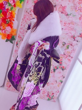 「振袖MODE（フリソデモード）のアイテム」を使った、なちゃまさん（レディース・150cm）の夏コーディネート