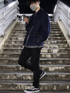 「韓国コーデ」｜「アイテム（ブルゾン）」を使った、shikouさん（メンズ・182cm）の春コーディネート