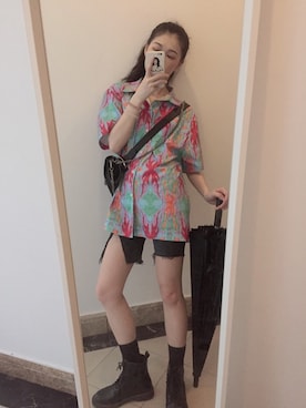 「盐系风格」｜「アイテム（ブーツ）」を使った、_Kyouvipさん（レディース・157cm）の夏コーディネート