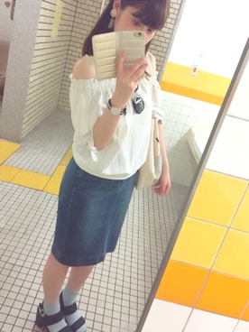 「ドラフトマジェ」｜cherry🍒さん（レディース・163cm）の夏コーディネート