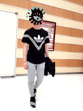 「White Mountaineering」｜「アイテム（ナイロンジャケット）」を使った、Yoshikiさん（メンズ・163cm）の春コーディネート